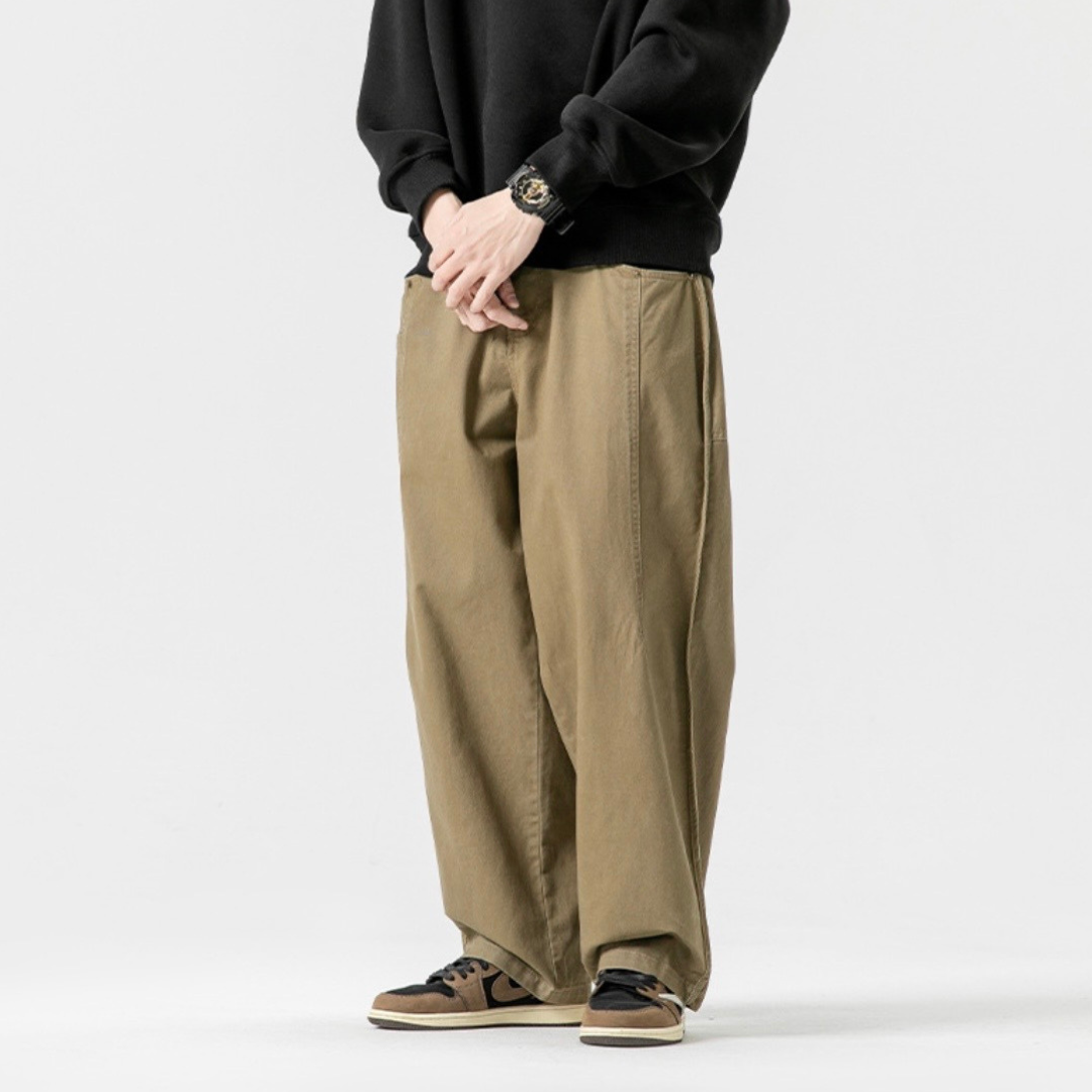ステッチタック　チノ　ワイドパンツ　N1240