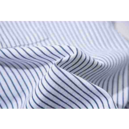 ストレッチ　ストライプ　ボタンダウンシャツ　N1092