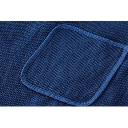 インディゴ染料め　刺し子織り　カバーオール　ジャケット　N1323