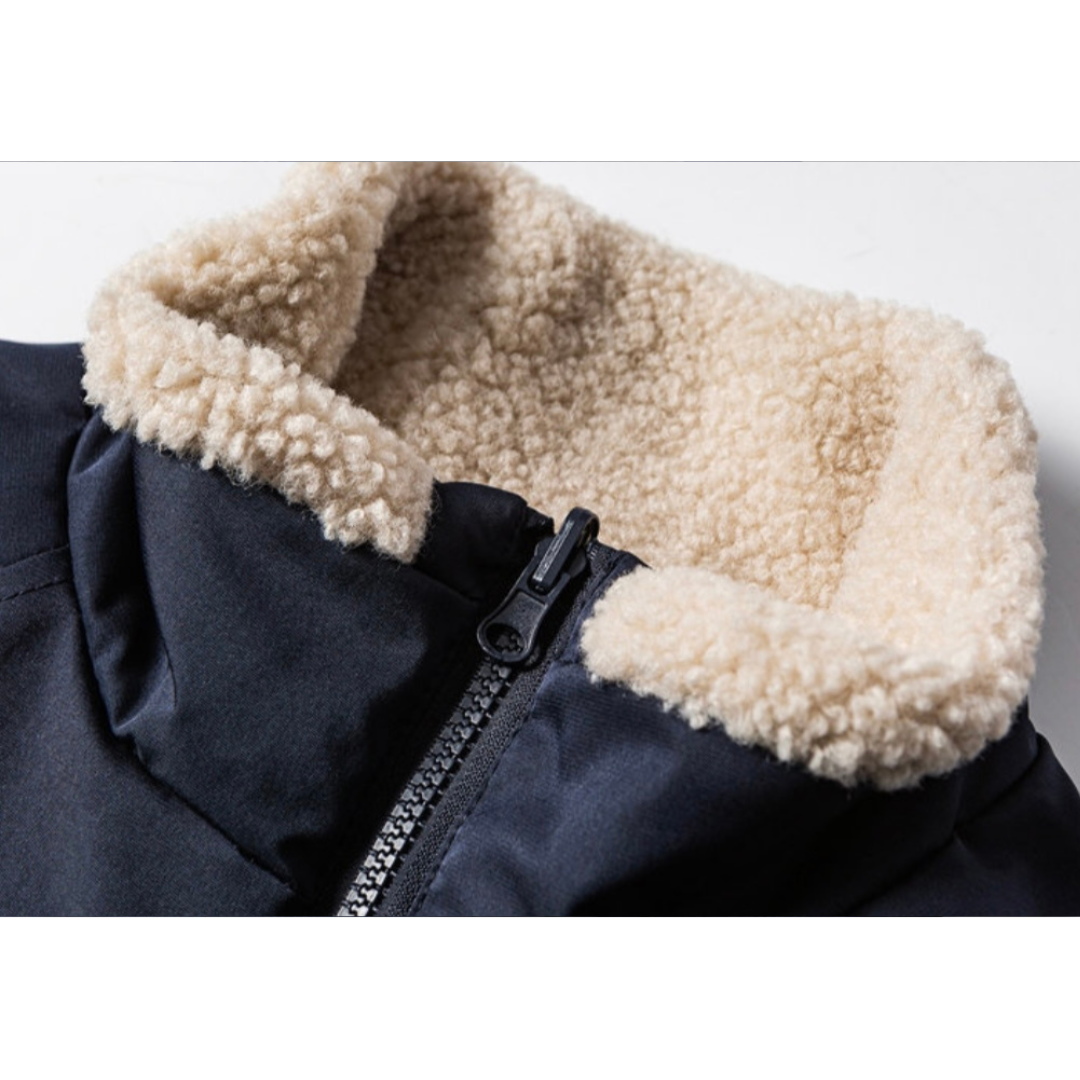 リバーシブル　バイカラー　ボアフリース　ジャケット　N912