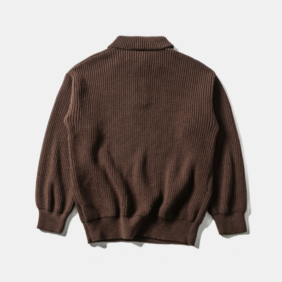 リブニット　ポロシャツ　N611