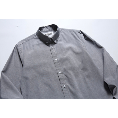 コットンポリエステル　ボタンダウンシャツ　N1229