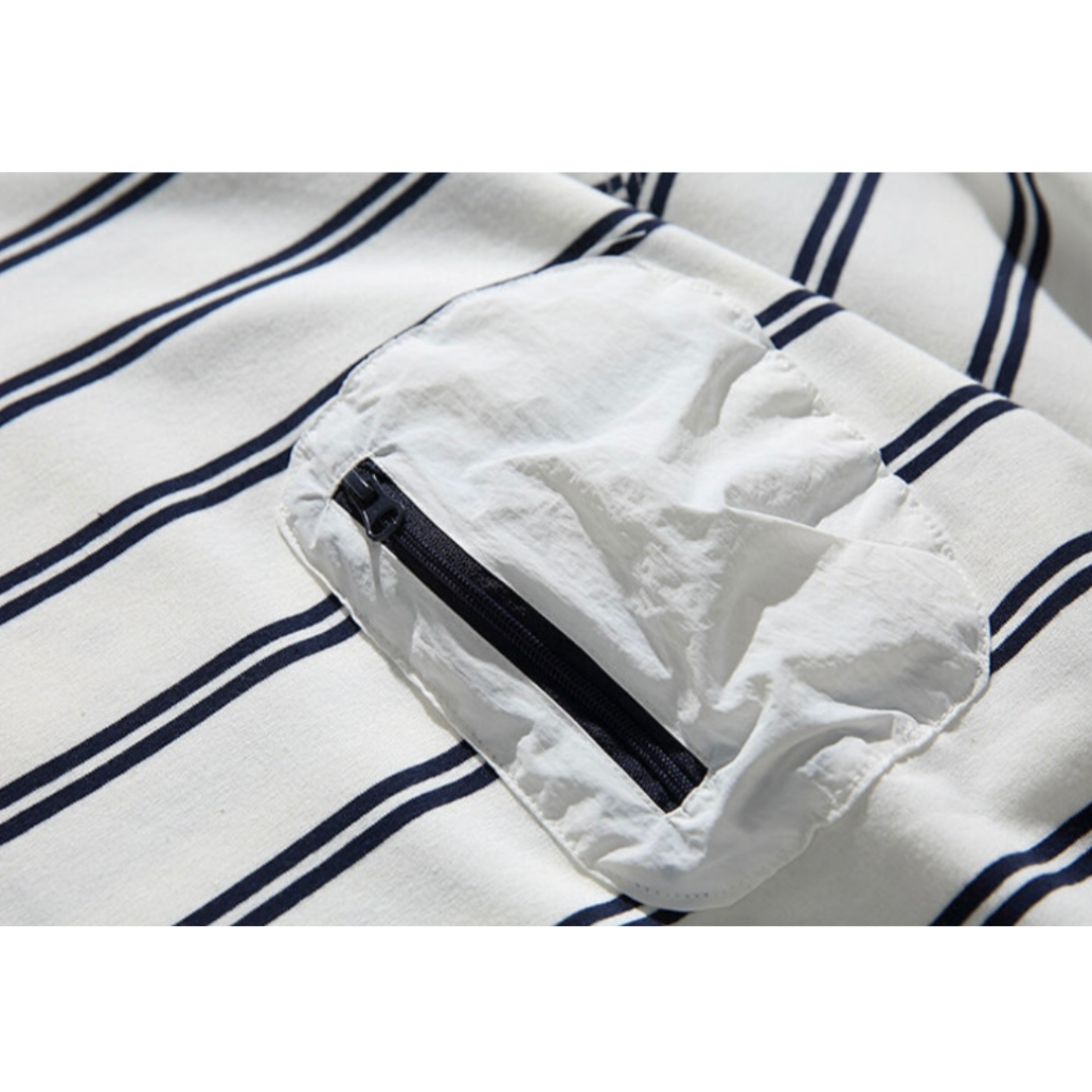 ユーティリティポケット　ボーダー長袖Ｔシャツ　N629
