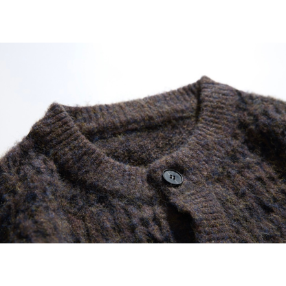 フェードジャガード　ストレッチニット　カーディガン　N883