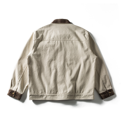 チェックコンビ　コットンキャンバス　トラッカージャケット　N1713
