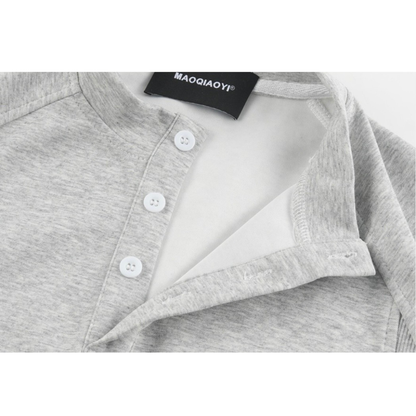ストレッチポンチ　ヘンリーネック　Tシャツ　N1581