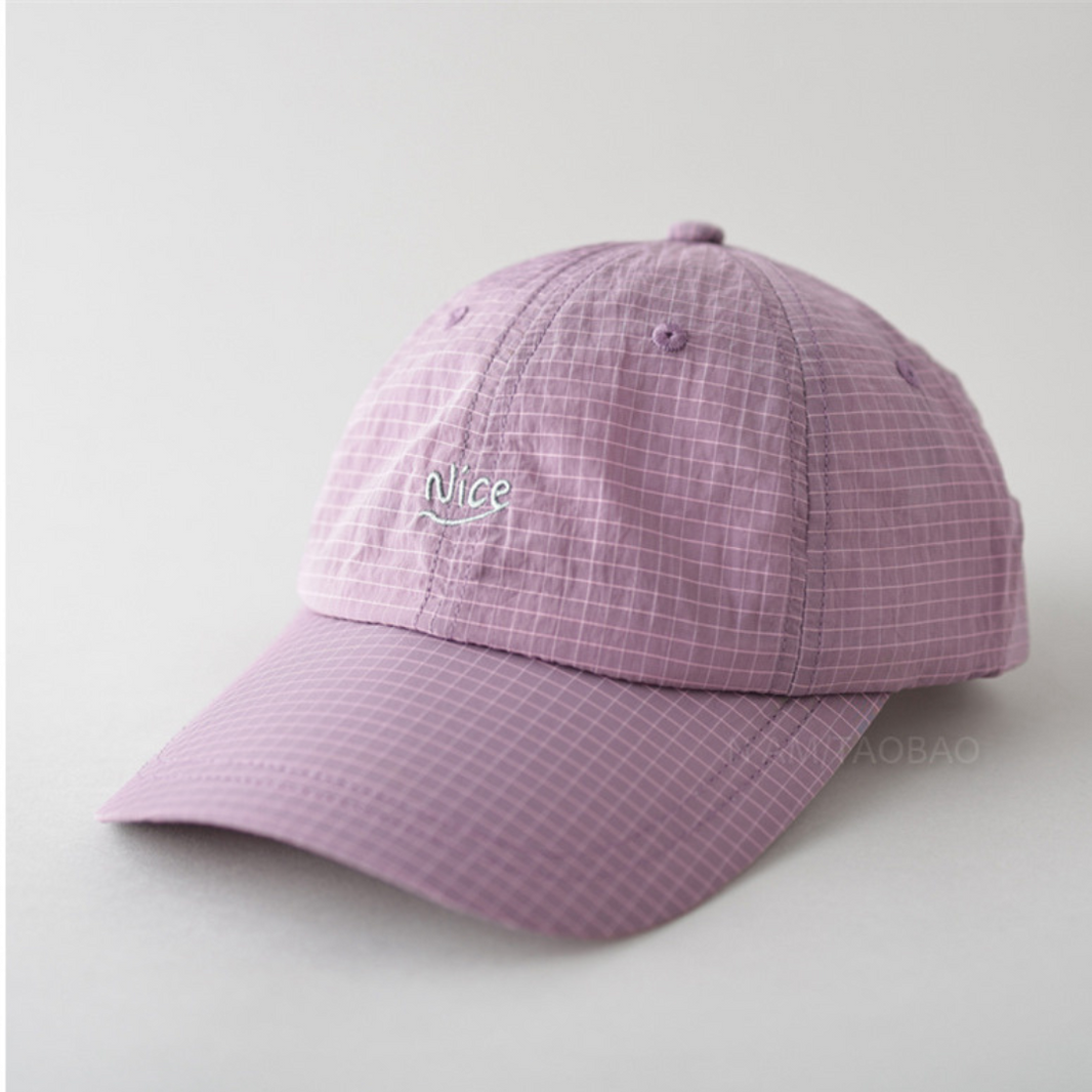 【Nice】リップストップ 6パネル キャップ N473 パープル