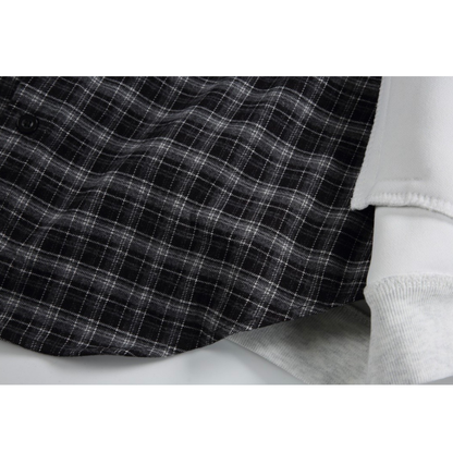 フェイクレイヤード　スウェットカーディガン　N1264