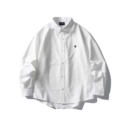 ワンポイント刺繍　ブロードシャツ　N1062