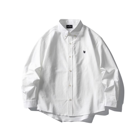 ワンポイント刺繍　ブロードシャツ　N1062