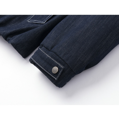 ストレッチデニム　スタンドカラー　ZIPジャケット　N1149