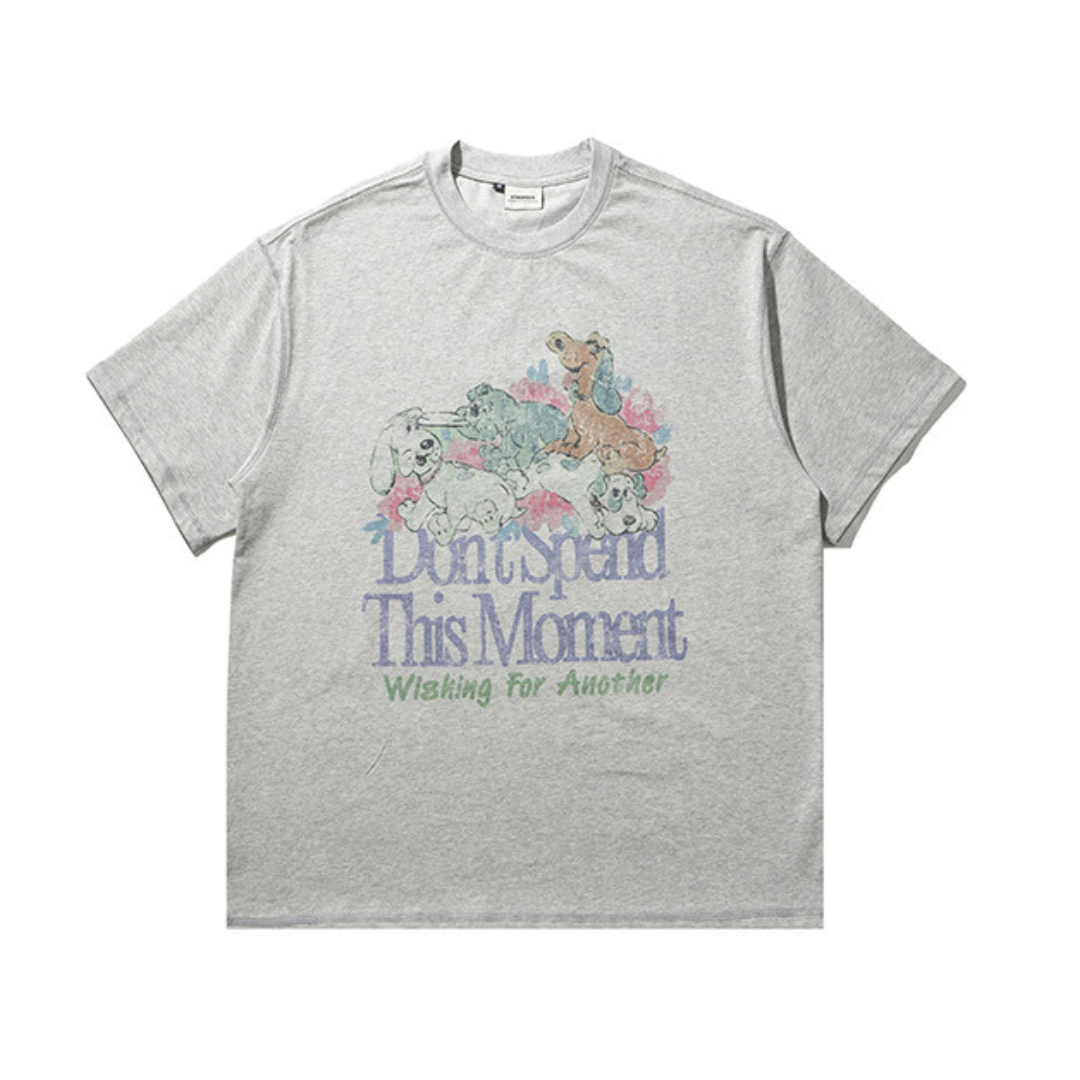 フェードプリントDog　Tシャツ　N217