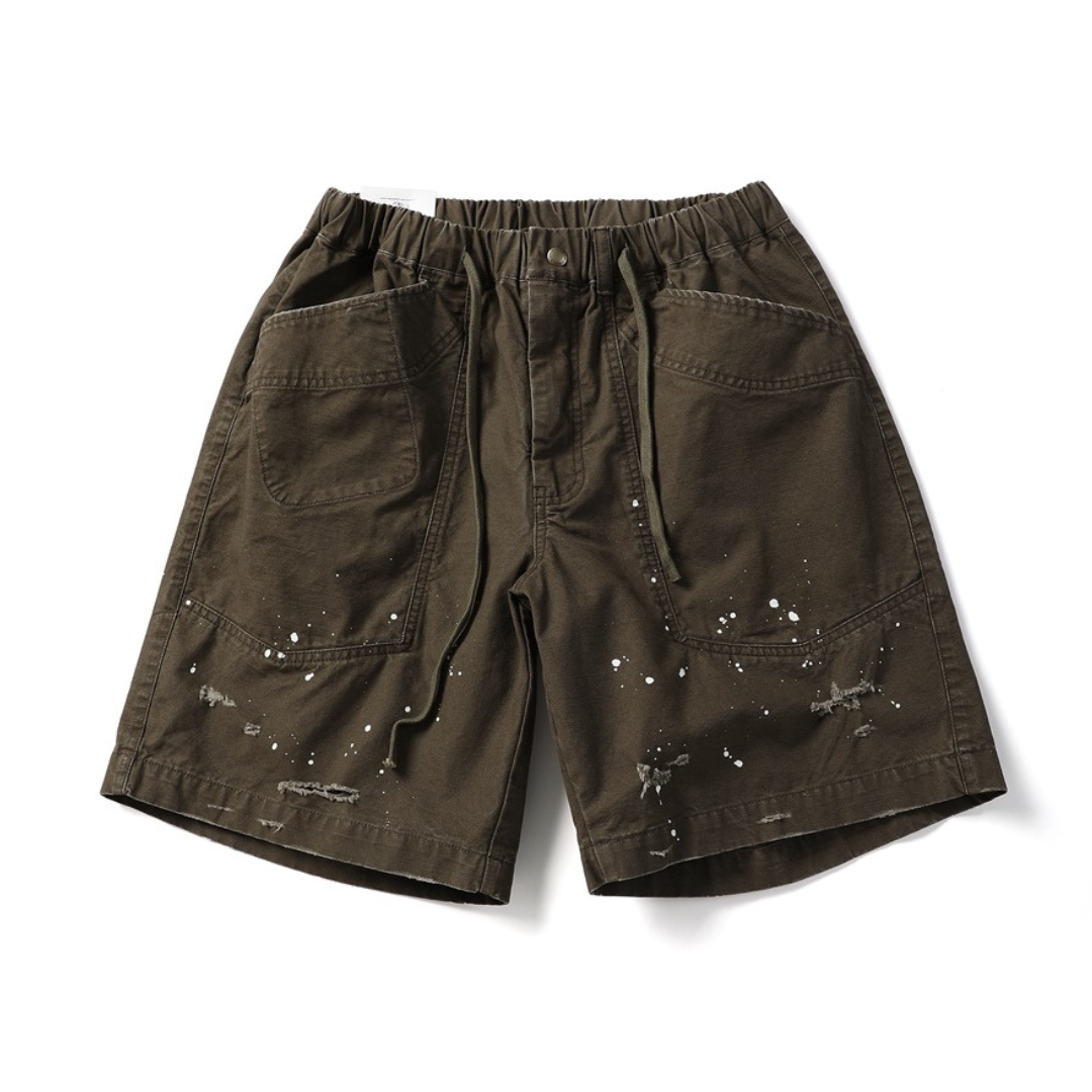 ペイント　ヘビーコットン　ショートパンツ　N489