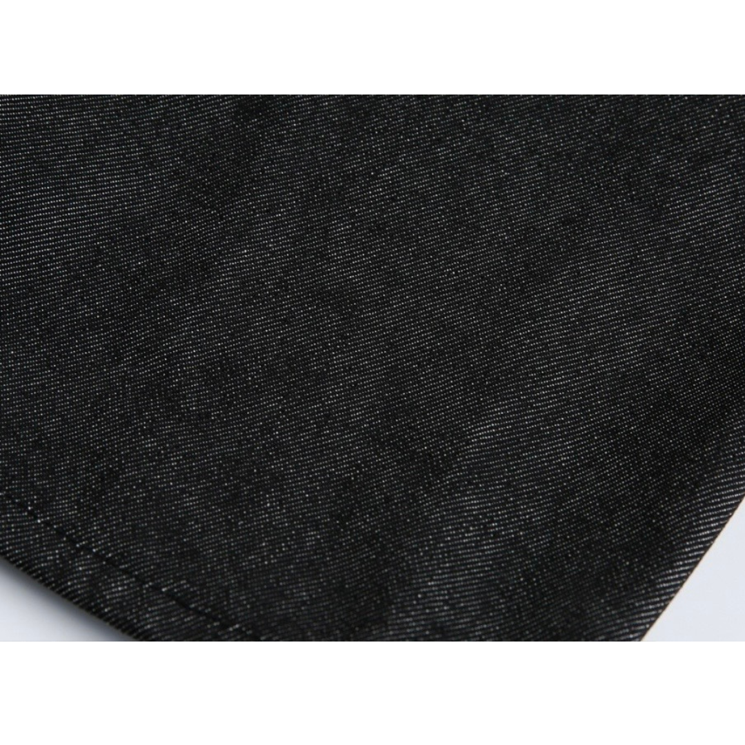 ブラックデニム　ワイドハーフパンツ　N1549