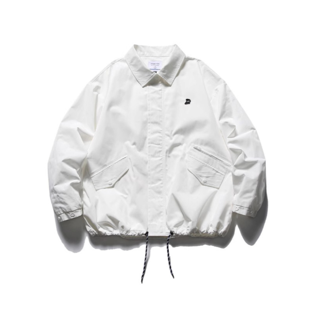 One Point Drawstring Hem Jacket N1371 ホワイト