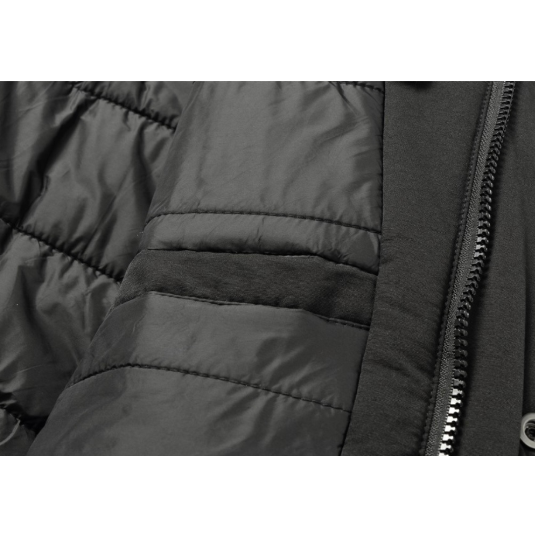 コットンナイロン　パテッド　フードジャケット　N927