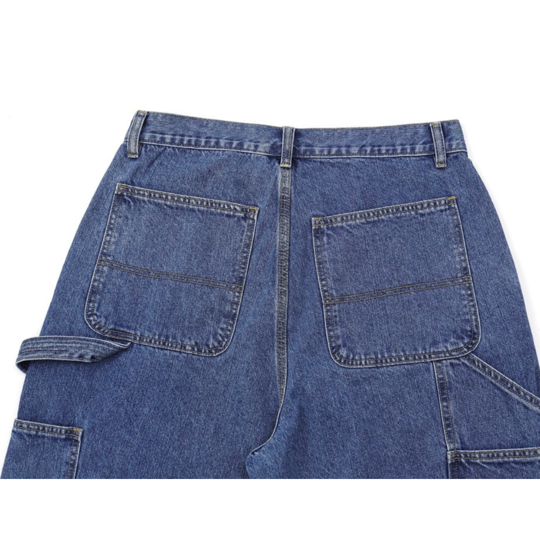 ダブルニー　デニム　ワイド　ショートパンツ　N1456