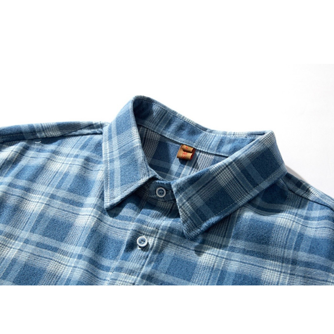 ポリエステル　シティチェック　レギュラーシャツ　N1146