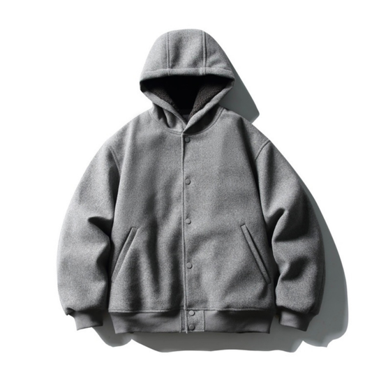 パテッド　フード　スタジアムジャケット　N975