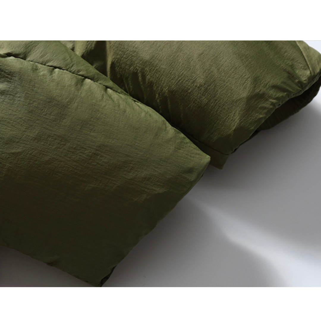 ホワイトダウン　ナイロン　フードジャケット　N955