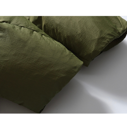 ホワイトダウン　ナイロン　フードジャケット　N955