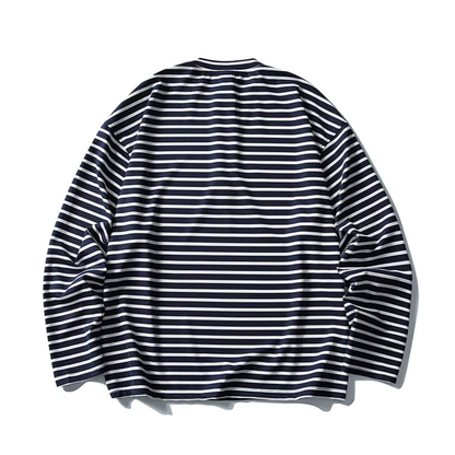 ストレッチナイロン　ヘンリーネック長袖Tシャツ　N1142