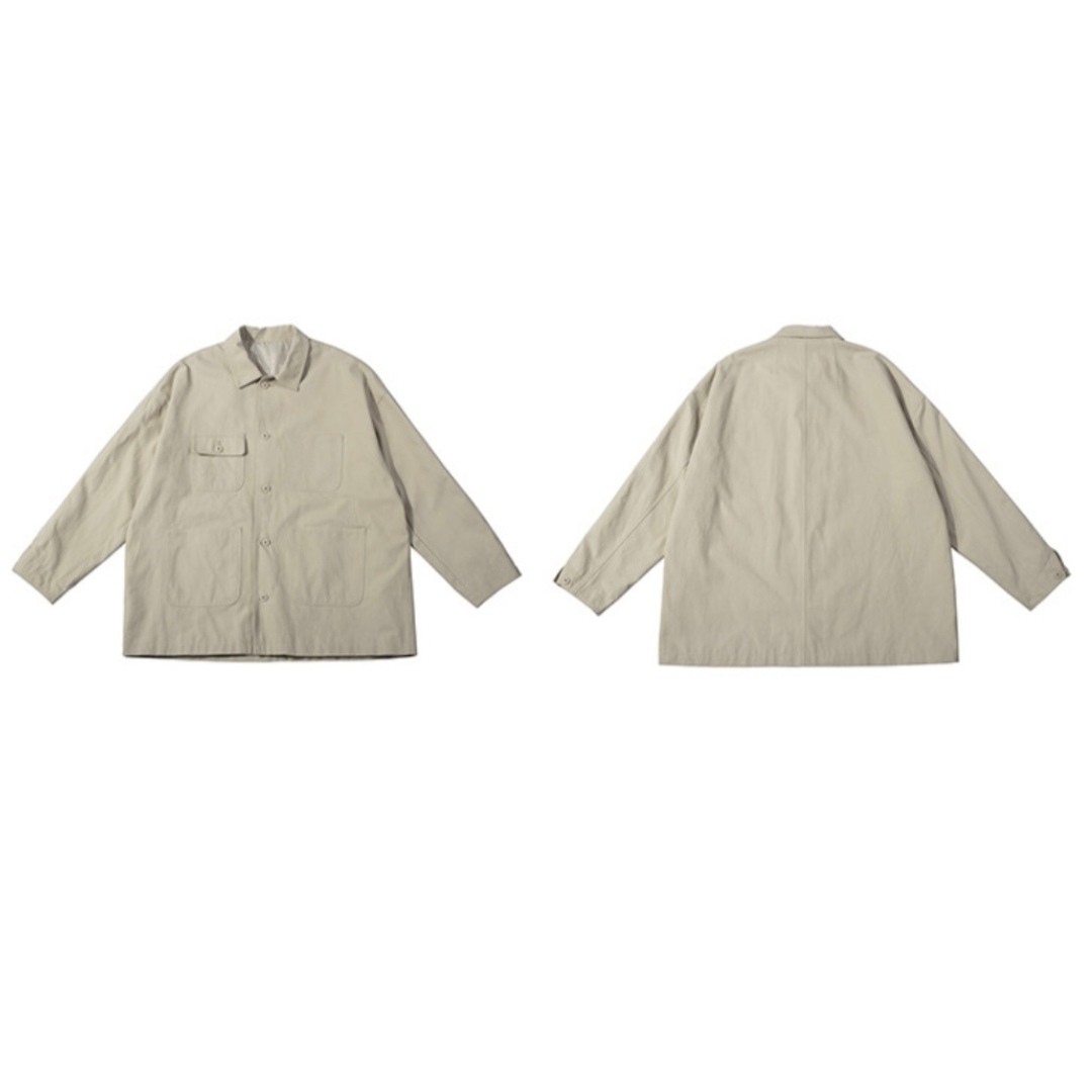 プレーンコットン　カバーオール　ジャケット　N249