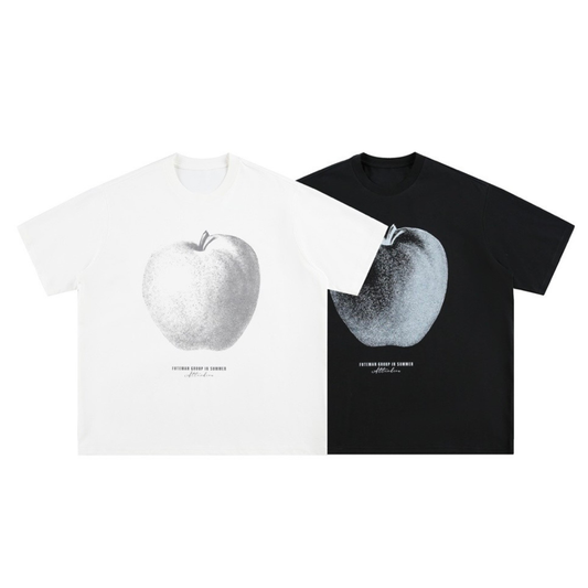モノトーン　アップル　Tシャツ　N1579