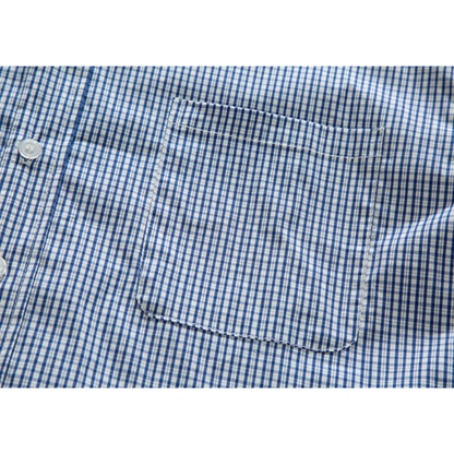 ストレッチコットンナイロン　マイクロチェック　レギュラーシャツ　N1259
