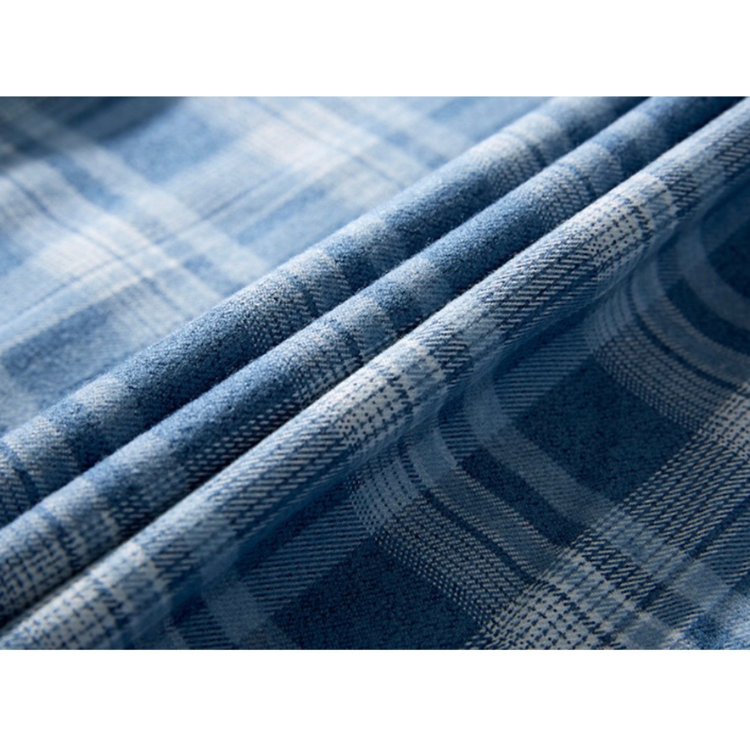 ポリエステル　シティチェック　レギュラーシャツ　N1146