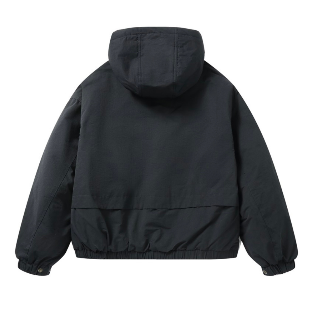 コットンナイロン　パテッド　フードジャケット　N927