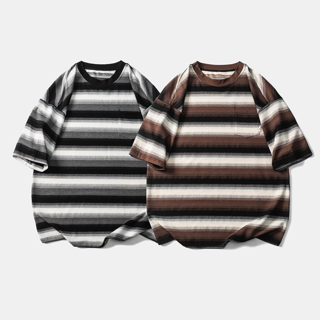 グラデーションボーダー　Tシャツ　N358