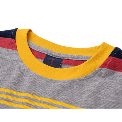 マルチカラー　ボーダーTシャツ　N1464