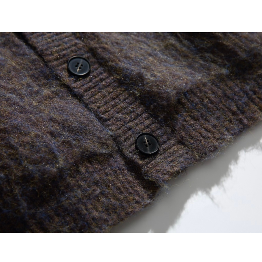 フェードジャガード　ストレッチニット　カーディガン　N883