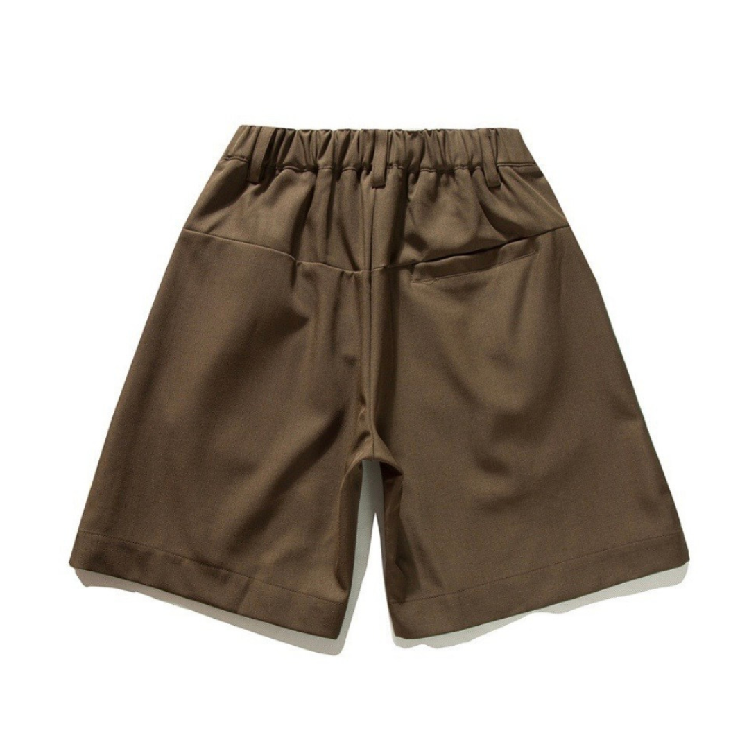 ストレッチ　タックワイド　イージーショートパンツ　N1558