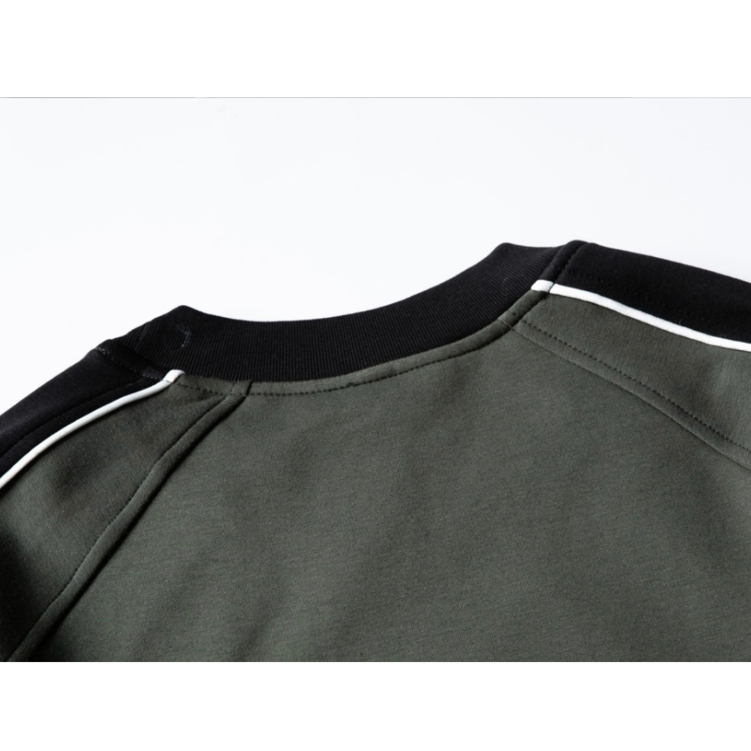 スリーブライン　クルーネックプルオーバー　N898