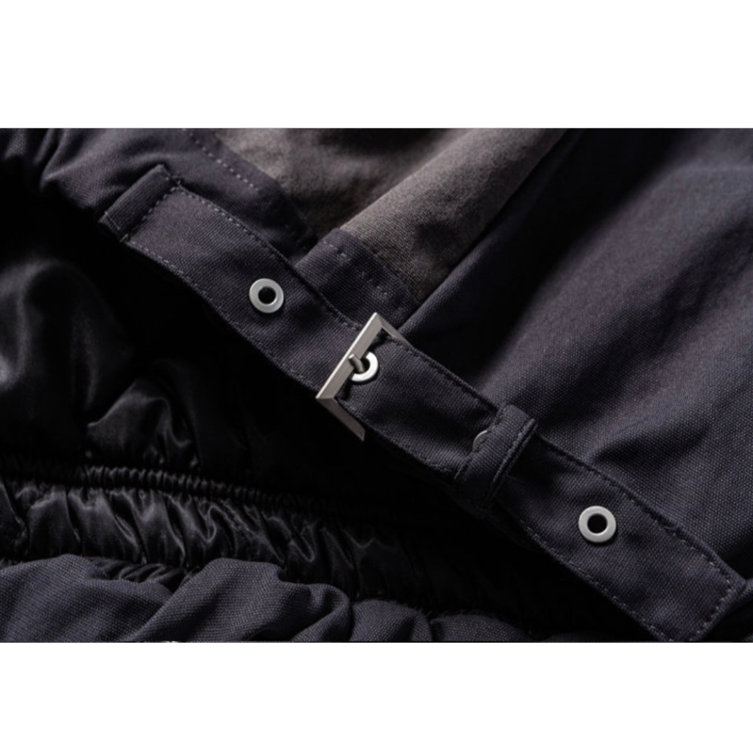 ライナーキルティング　バイカラー　フードジャケット　N911