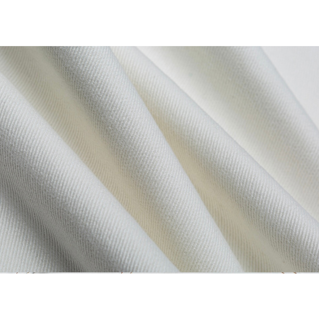 ホワイトデニム　ワイドストレートパンツ　N1098