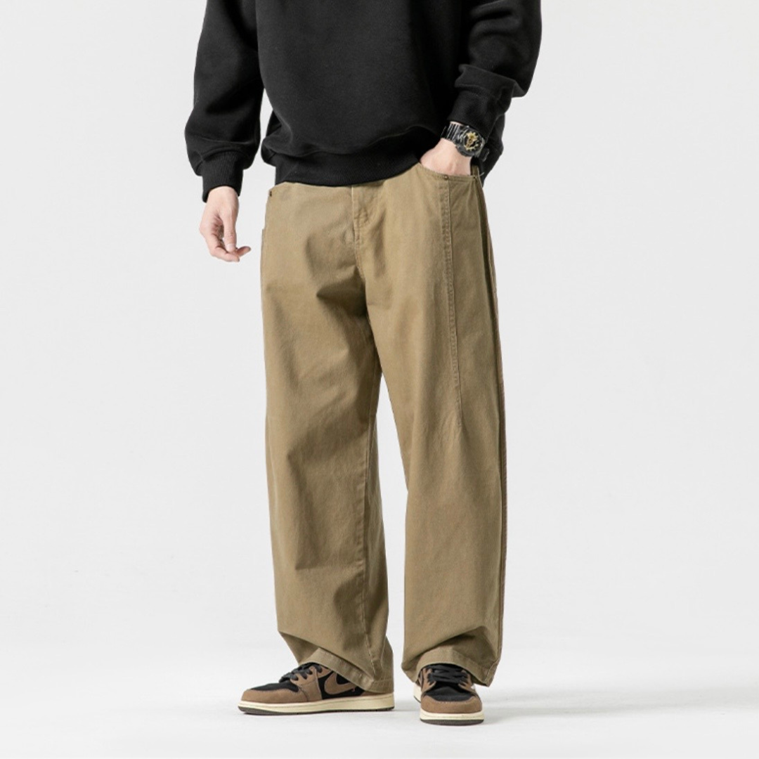 ステッチタック　チノ　ワイドパンツ　N1240