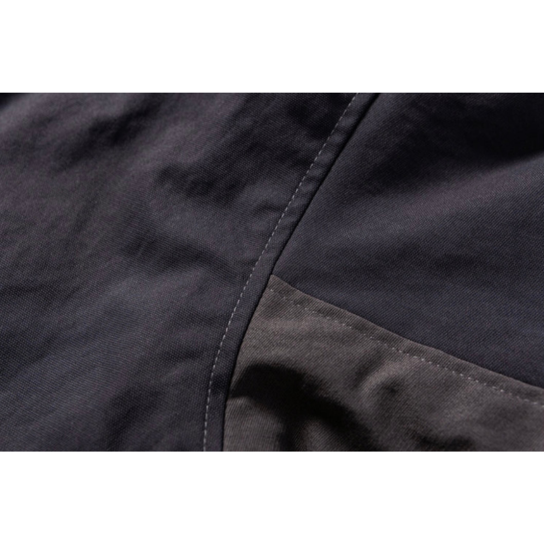 ライナーキルティング　バイカラー　フードジャケット　N911