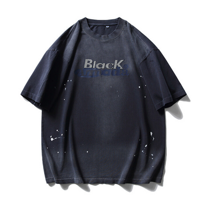 【Black Armada】ロゴプリント　フェード＆ペイント　Tシャツ　N246