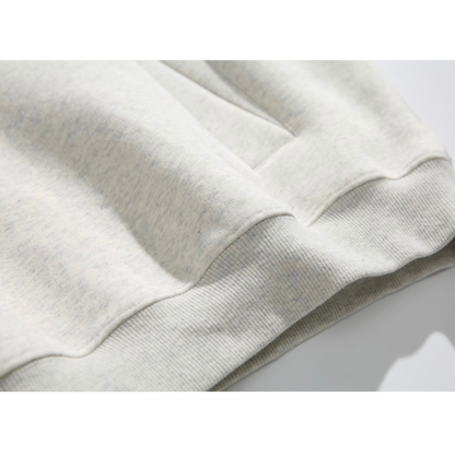 ハーフボタン　スウェット　フードプルオーバー　N1069