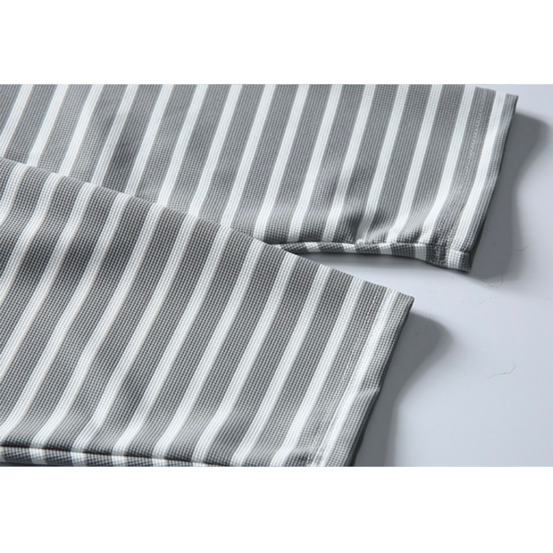 ストレッチナイロン　ヘンリーネック長袖Tシャツ　N1142