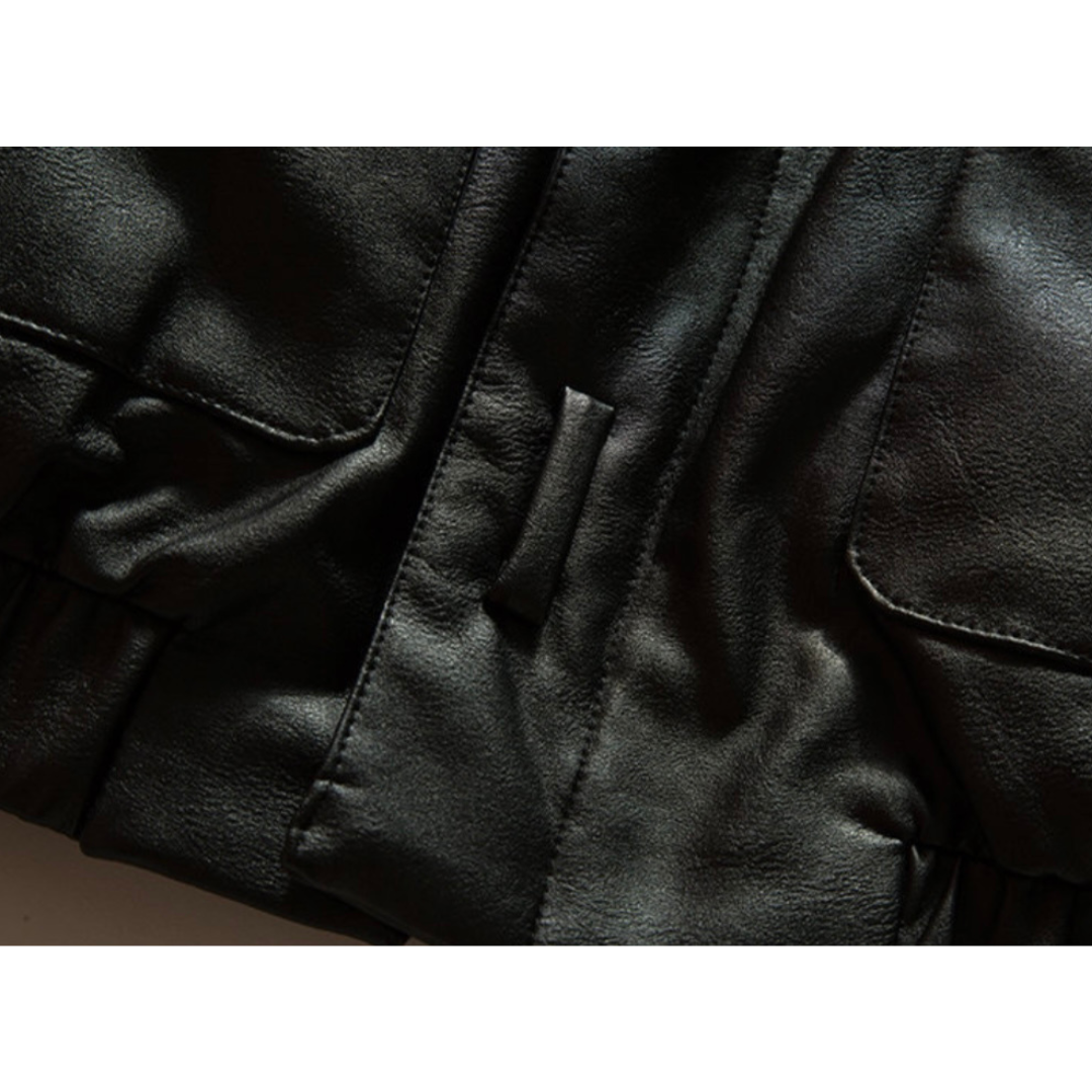 ダウンライナー　PUレザー　フライトジャケット　N816