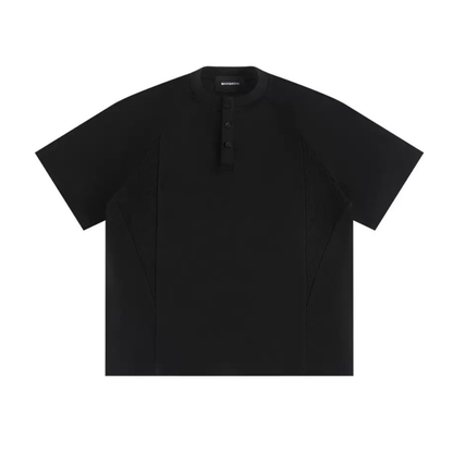 ストレッチポンチ　ヘンリーネック　Tシャツ　N1581
