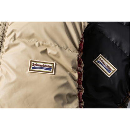 リバーシブル　スタンドカラー　パテッドベスト　N909