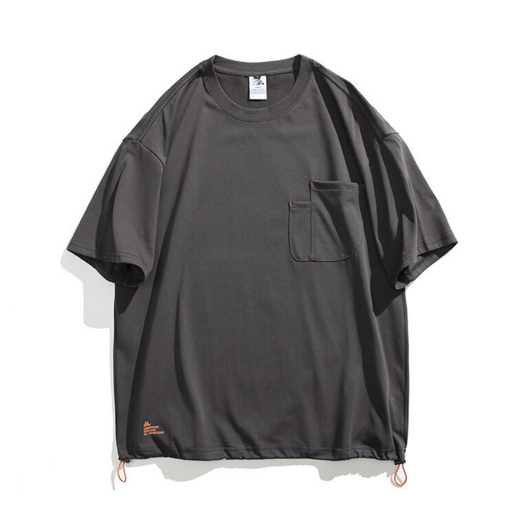 ストレンジ胸ポケット Tシャツ N234 ダークグレー