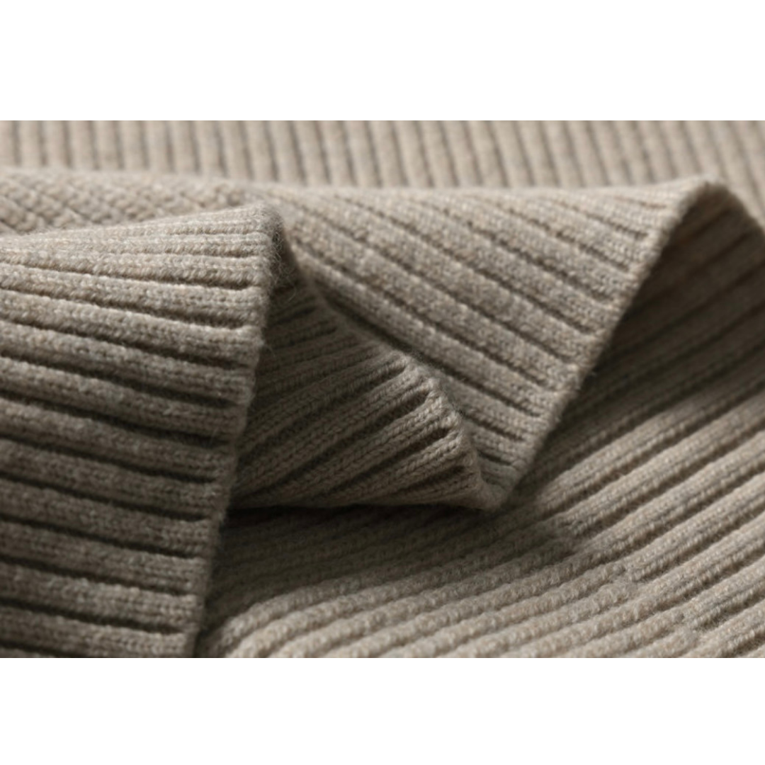 ポロカラー　リブニット　N987