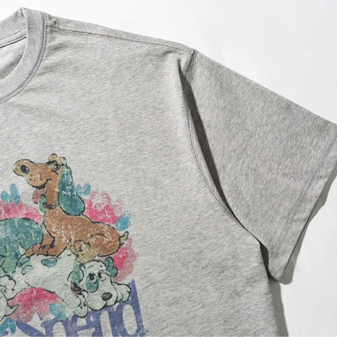 フェードプリントDog　Tシャツ　N217
