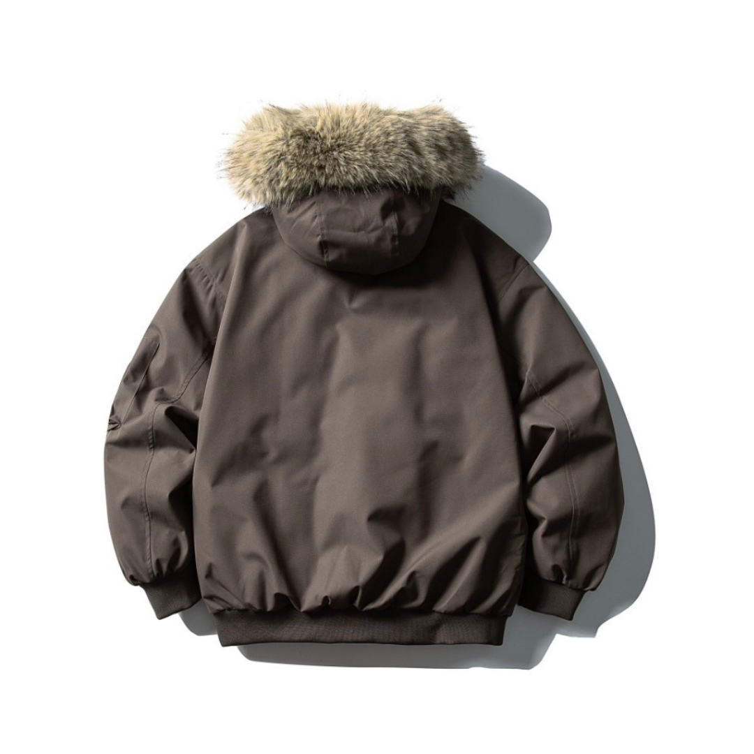 ホワイトダウン　保温ライナー　ファーフード　ジャケット　N899